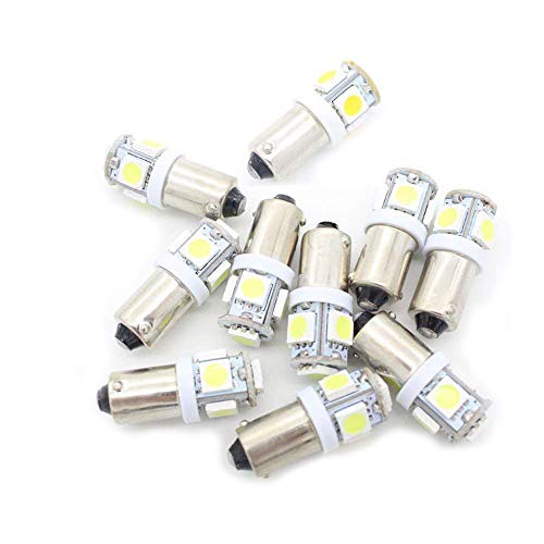 BoomBoost10 pcs 5SMD 5050 LED T11 BA9S Blanco T4W 182 1445 H6W 53 Cuña luz del coche Indicadores de coche Bombilla Lámpara de cuña