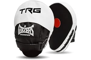 Geezers Boxing TRG Training Pads, Premium PU Material Hook and Jab Focus Mitts pads, Men and Womens Coaching Aid for Hand Target striking