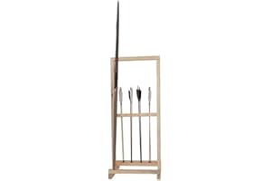 BSW - BOGENSPORTWELT BSW Bogenständer für 5 Bögen und Pfeile, für Recurvebogen und Langbogen, ideal für Gruppen und Vereine, Turniere, Bogensammlung, Schutz