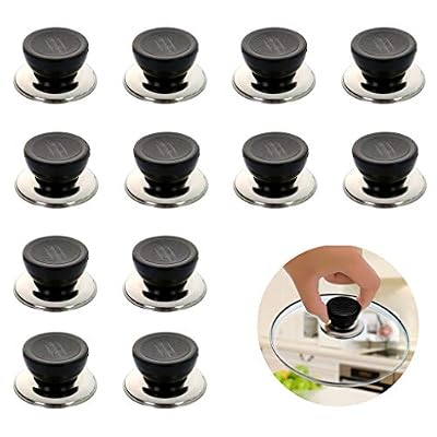 Rolin Roly 12 Pcs Bouton du Couvercle du Pot Remplacement Poignée Pot Cuisine Universel De Remplacement Poignée Pot Lid Knob Replacement
