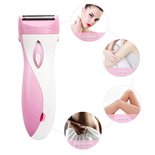 HanLuckyStar Damen Wiederaufladbares Rasierer für Gesicht, Arme, Beine, Achselhöhlen und Bikinizone - 5