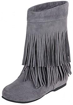 RTRY Women'S Boots Spring Fall Winter Platform Comfort Novelty Patent Leather Leatherette Wedding Office &Amp; Career Dress Casual Party &Amp; Evening Gray Us6.5/Eu38/Uk5 Big Kids