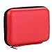 Produktbild WeiMay Tasche für Festplatten PU Material Datenkabel Kopfhörerkabel USB Lagerbox 3c Digitale Verpackung 2,5 Zoll size 14 * 10 * 4cm (Rot)