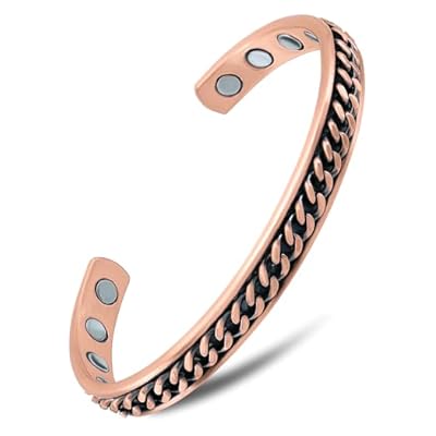 Magnetrx® Copper Magnetic Bracelets – Effective Pure Copper Bracelet For Men And Women – Copper Cuff Adjustable Magnetic Bracelet Bangles