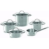 Fissler Toronto tencere seti, paslanmaz &ccedil;elik 18/10 (9 par&ccedil;a, saplı tencere &ccedil;apı: 16 cm; et tenceresi &ccedil;apı 1: 16 cm, 20 cm, 2