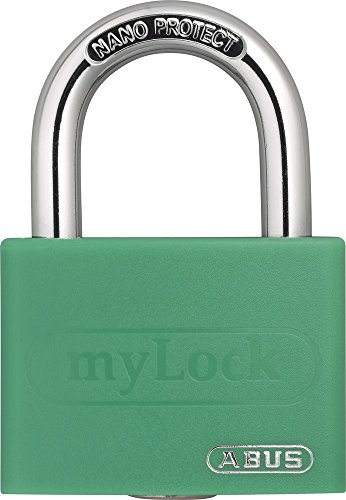 Preisvergleich Produktbild ABUS Aluminium-Vorhangschloss "myLock" T65AL / 40, grün, 54274