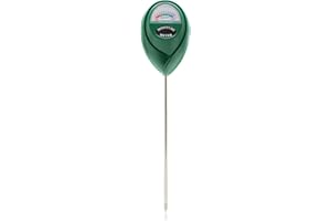 GLADFRESIT Soil Moisture Meter, Precise Watering Indicator Soil Tester Sensor for Garden Lawn Farm Plant Indoor Outdoor Use No Battery Needed (Dark green)