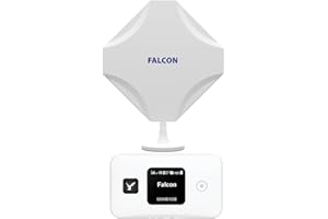 FALCON WORLD CLASS TECHNOLOGY Falcon EVO LTE Router Mobile 5G, Mobiles Breitband-Internet-System, 5G-fähige MiMo highspeed Internet Antenne für Wohnmobile und Wohnwagen mit 300Mbit/s mobilem CAT6 WLAN Router tragbares WLAN
