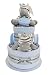 Stunning 2 Tier Deluxe New Baby Boys Blue Zebra Nappy Cake Baby Shower Gift - FAST & FREE UK Delivery!