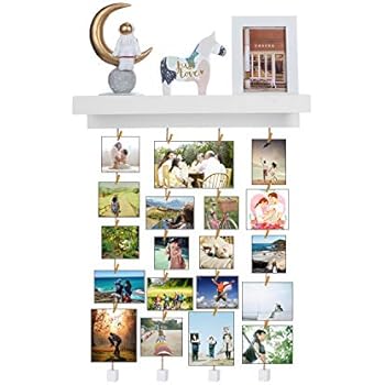 Cornice Foto Collage Con Corde E Clip - Per Parete, Personalizzabile Con Ricordi - Foto 10