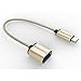 MoArmouz® Type C OTG Cable [2 YEARS WARRANTY] USB 3.0 Type C to Standard Type A USB 3.0 Female Charge & Data Adapter Cable, Apple New Macbook, Chromebook Pixel, LG G5, Nokia N1 and other USB C Supported Devices [GOLD] RS.699.00
