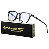Gimdumasa Computer Glasses for Man Women Video Gaming Blocking UV Blue Light Filter Anti-Glare Protection (Classic Black)