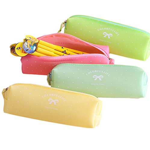 Preisvergleich Produktbild Outflower 4 Stück Fliege Frauen Kosmetiktasche Pektin Studenten Federmäppchen Bleistift Tasche Zufällige Farbe