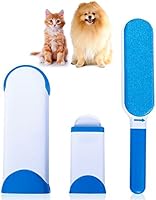Brosses pour animal domestique, animal domestique fourrure et cheveux Lint Remover Rouleau avec Auto-nettoyage retirer Chien Chat Cheveux (Bleu)