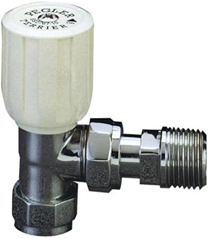 Pegler Terrier 367WH 8mm chrome angle radiator valve - PACK OF 2