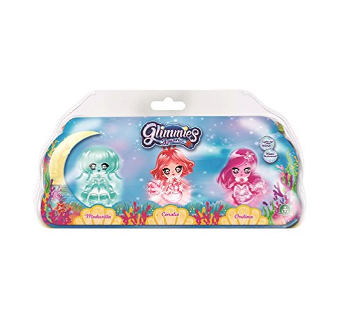 Glimmies Aquaria - 3 Muñecas Glimmies con Luz (Giochi Preziosi GLA02010)