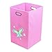 Modern Littles Folding Laundry Bin (Nuby Pink Butterfly)