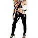 Produktbild Catsuit Sexy Overall Leder Body Öffnen Schritt Öffnen Büste Clubkleidung Wet Look Glänzend Kostüm
