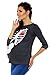 Zeta Ville - Women's Maternity T-shirt Top Funny Print X-Ray Rib Cage Baby 615c (Grey Melange, UK 12/14)