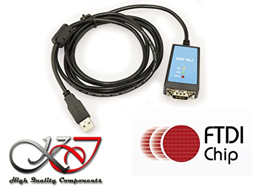 Kalea-Informatique - Convertidor de USB a RS232 Chipset FTDI FT232 - Cable 1.8 M - Protección MAGNETIQUE antiparasite