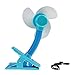 Produktbild VENMO Home Mini Tragbare Sicherheits Clip On USB-Ventilatoren FüR Kinderwagen Mit Desktop Fan Und Auto AbküHlt Tragbarer Mini-Tischventilator(Blau, 1x Charging Cable, 1x Fan)
