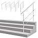 Produktbild Treppengeländer Edelstahl Handlauf Geländer Balkongeländer Aufmontage Treppe, Länge:100 cm;Anzahl Streben:2