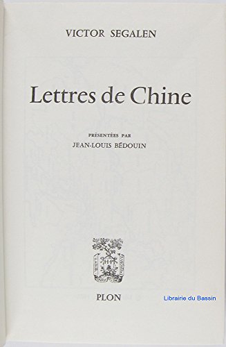 couverture de : Lettres de Chine