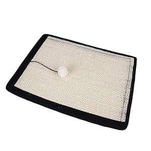 Uokoki Pet Rascador sisal Natural Mate Rascar cojín Animal Molienda Garras Proteger Muebles Alfombra Alfombra Dormir