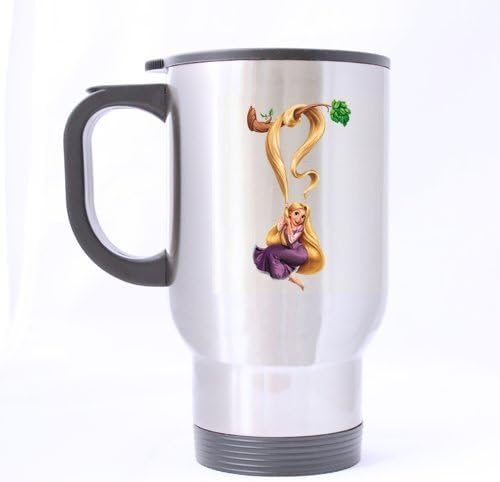 Cartoon Tangled Pretty Girl Rapunzel Customized Design Travel Mug Coffee Mug Creative Sport Cup Personalized Tea Cup 14OZ