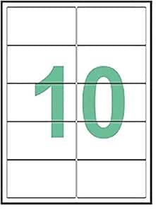 Desmat A4 Size Paper Labels Sticker for Laser, Inkjet and Copiers (White)  -10 Label Sheet, 100 Sheets