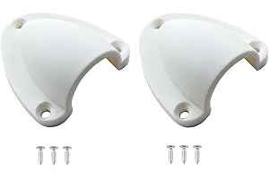 Berfi Life Marine Wire Cable Vent Cover with 3 Screws, Plastic Clamshell Vent Clam Shell Vent Cover for Boat Yacht