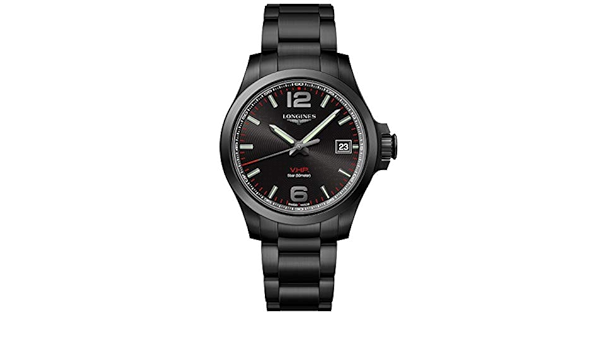 Conquest VHP Quartz Black Dial Men's Watch