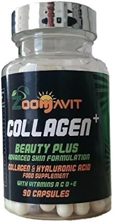 Collagen Beauty Plus Hyaluronic Acid Skin Care Supplement Capsules With Vitamin C, A, D, E + Zinc