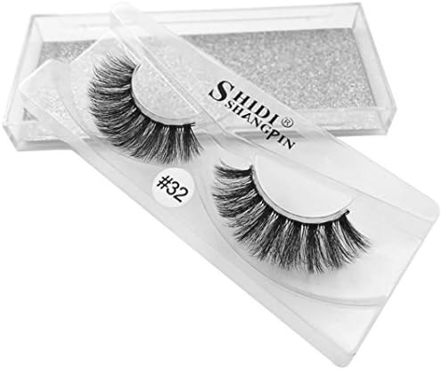 Eye Lashes, Quistal 1Pair Thick Long Cross Party False Eyelashes Black Band Fake Eye Lashes (A)