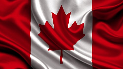 3ft x 5ft Big and Bold Large Sized Canadian Flag Red and White - Brilliant Souvenir, Perfect for any occasion, Party, suitable for Indoor and Outdoor Use, Decoration, Canadian themed party. (1 Flag)