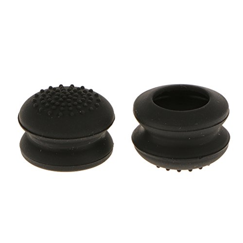 Generic 2pcs Aufsätze Thumb Grip Stick Kappe CAPS Pack für PS2, PS3, PS4, Xbox 360, Xbox One, Wii U Controller – Schwarz, one size - 5
