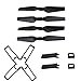 Produktbild Wokee 4 Pcs Propeller Blades+2 Pcs Landing Gear+4 Pcs Klingenschutz Teile für Eachine E58 RC Quadcopter Drohnen