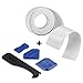 Produktbild Caulk Streifen & 4 Ps Caulking Tool Set wasserdicht PE selbstklebend Caulk Sealer Dichtband für Küche, Bad, Wand 3.8M Lenth * 38mm Breite, weiß