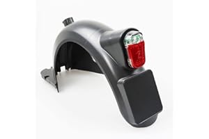 Fututech Garde-Boue Arrière et LED Feu Arrière pour Segway Ninebot Max G30 G30D Fender Taillight for Scooter Electrique Pièce de Rechange Accessoire