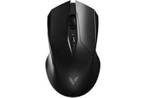 Rapoo V20PRO - Ratón inalámbrico para Videojuegos de 2,4 GHz con Sensor óptico de 26000 dpi, aceleración de 50 G, 650 IPS, hasta 160 h de duración de la batería, PC/Mac, Color Negro