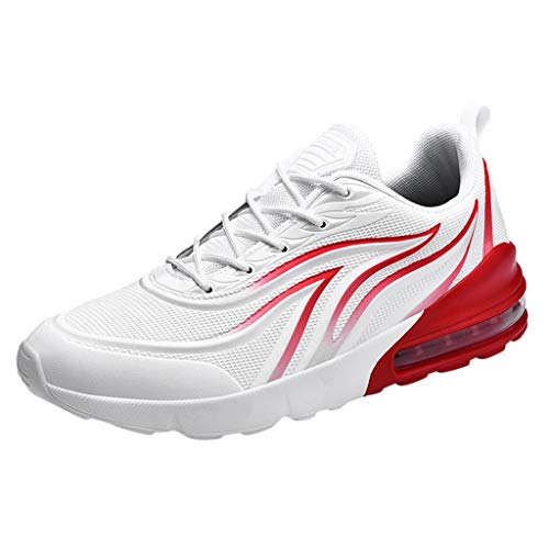 Preisvergleich Produktbild RYTEJFES Sportschuhe Herren Turnschuhe Atmungsaktiv Leichtgewicht Luftkissenschuhe Lace Up Ultra-Light Basketballschuhe Dämpfung Klassiker Turnschuhe