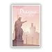 Produktbild 2 x Prag Skyline vinyl Aufkleber Reise Gepäck # 10016 - 10cm/100mm Wide