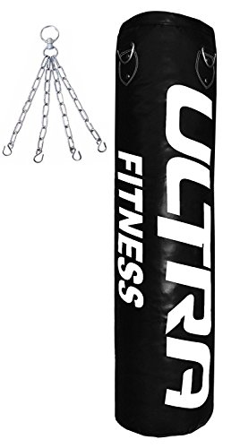 CROSSJAB 4ft,5ft Punch Bag Boxing Training Heavy Duty EMPTY-UNFILLED Kickboxing MMA Grappling Muay Thai Karate BJJ, Adult Home Gym Fitness