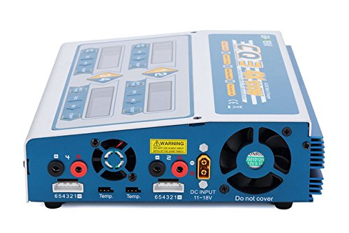 EV-Peak 100W x 4 CQ3 RC Balance Lipo Battery Charger Nimh Nicd lithium Battery Charger Discharger with Digital LCD Screen