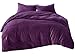 Produktbild Bettwäsche 200x200cm Lila Einfarbig Flauschig Warm mit Cashmere Touch 3-teilig Bettbezug & Kissenbezüge 65x65cm Luxus Solid Velvet Crystal Ideal für Winter