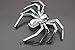 Produktbild 3D Emblem Spinne Chrom Schaumstoff Kleberückseite von VmG-Store Halloween Deko Kostüm Schminke