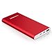 Produktbild FLOUREON 12000mah Powerbank Externer Akku mit Type C Input, 5V/3A Type C und USB Output Schnellladefunktion USB C für Handy Smartphone Tablet Rot