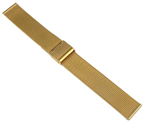 Minott Ersatzband Uhrenarmband Edelstahl Band Milanaiseband IP Gelbgold 20946G, Stegbreite:18mm Minott Ersatzband Uhrenarmband Edelstahl Band Milanaiseband IP Gelbgold 20946G, Stegbreite:18mm