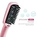 Hair Straightener Brush, Amir® Styling Comb, Instant Magic Silky Straight Hair Styling, High End LCD Temperature Display, Anti Scald, with PTC heating + Anion Hair Care, No Damage, Detangling Ceramic Styling Tool Easy to Use, Great for Mother's day [New 2 in 1]