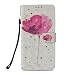 Produktbild Mate20 Lite Handyhülle Huawei Mate 20 Lite Hülle Case Cover 3D Malen Muster PU Leder Tasche Flipcase Schutzhülle Handytasche Skin Ständer Klappbar Schale Bumper Magnet Fächer Ledertasche-Lotus